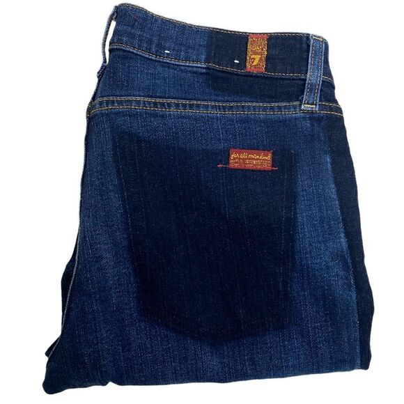 7 For All Mankind Two Tone Skinny Ankle Jeans Size 27 NWOT - Picture 5 of 8